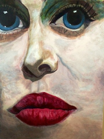 Dasha Zhukova op.1, 48"X36", 2015, Acrylic on Canvas