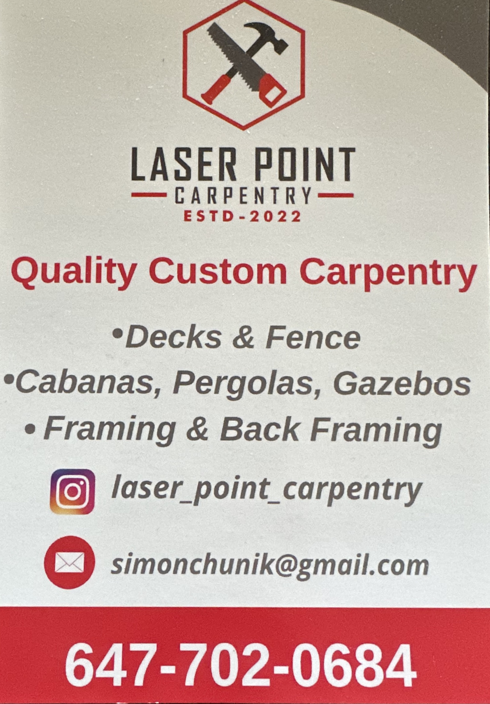 LaserPoint Carpentry Custom Carpentry Services