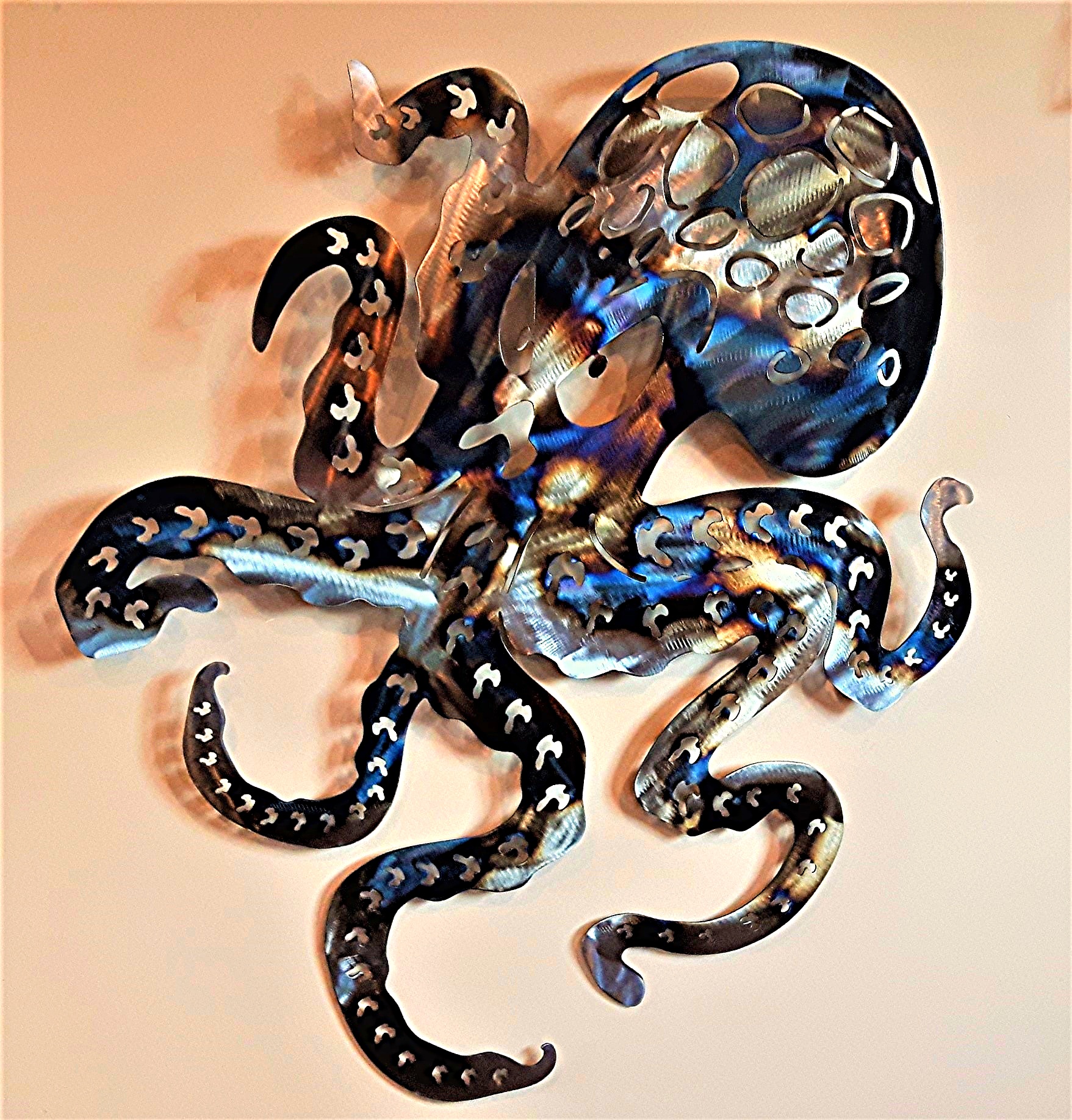 Metal Art, Octopus, Campbell river BC, Vancouver island BC, Vancouver BC, Victoria BC, British Columbia,Alberta