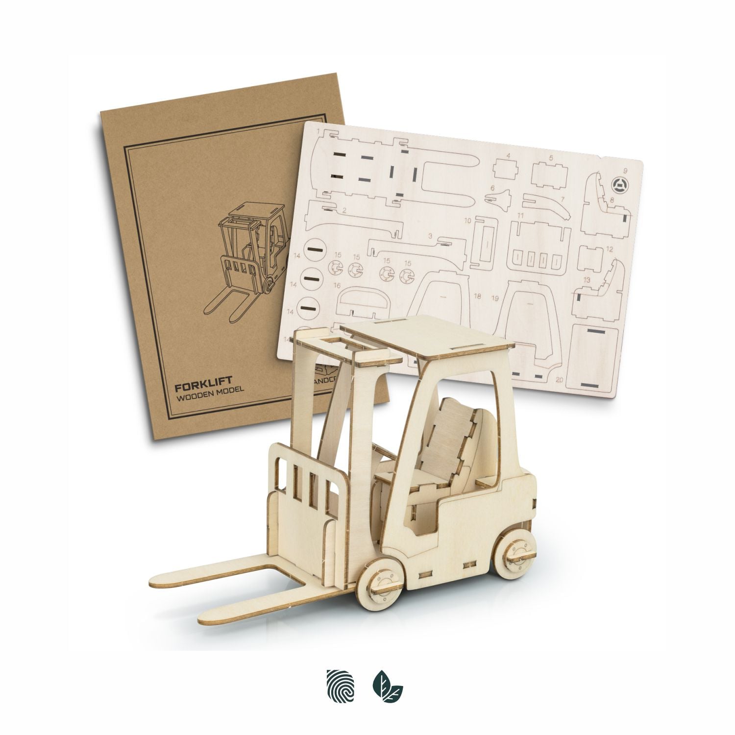 Forklift Wooden Model 126727