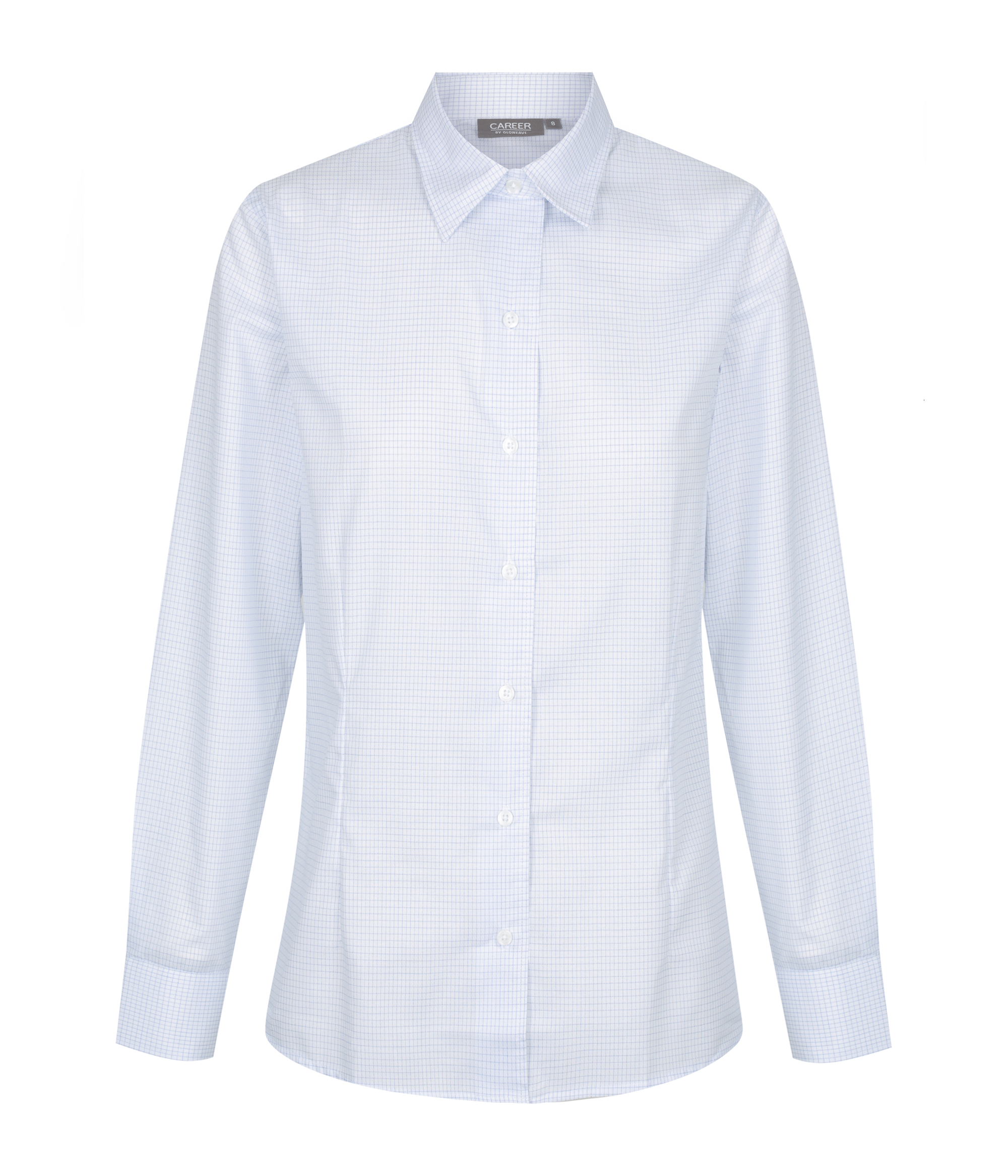 Career Bell Micro Check L/S - 1295WL