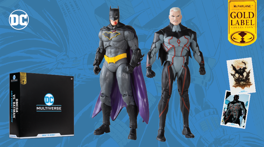 DC COLLECTOR 2PK - OMEGA (UNMASKED) AND BATMAN (BLOODY GOLD LABEL)