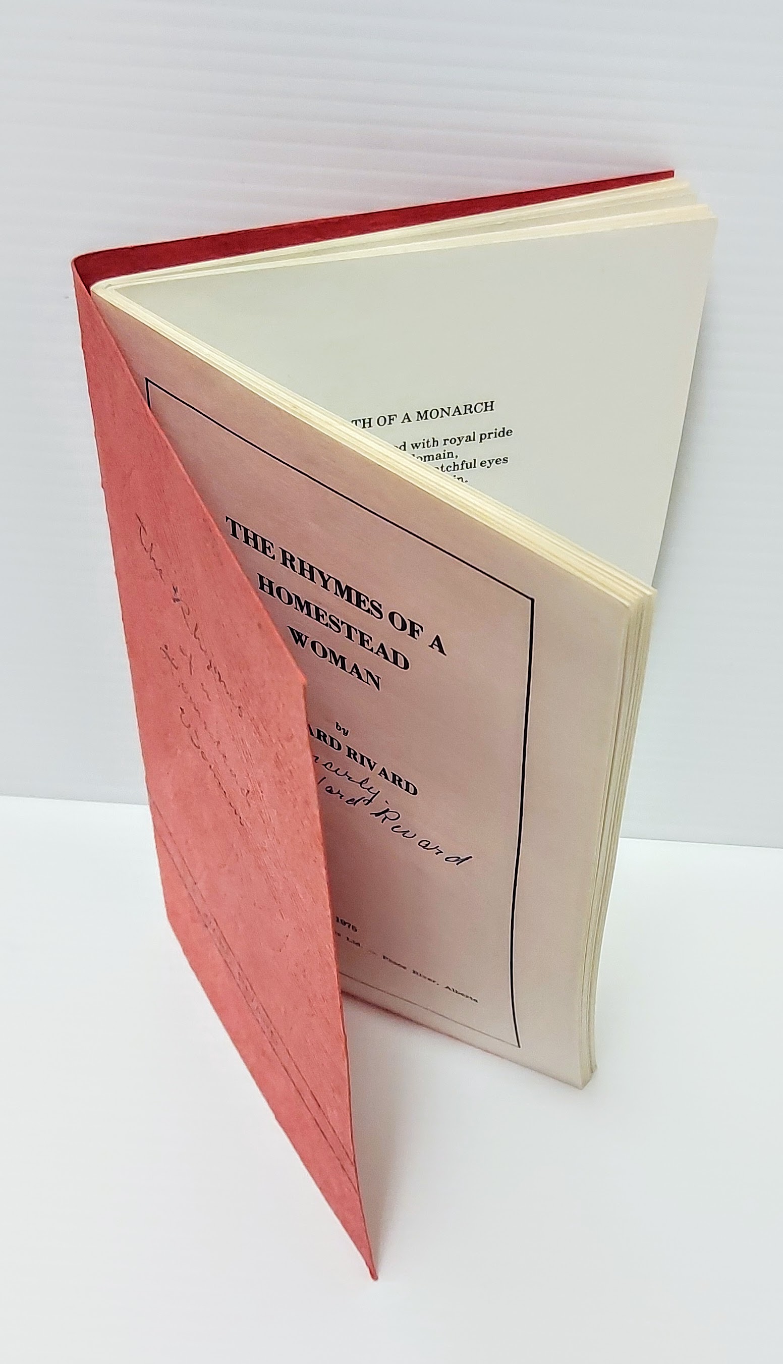Tomorrow (March 21) is UNESCO World poetry day. As such we have selected Elizabeth Ward-Rivard's self published book "Rhymes of a Homestead Woman" as our artifact of the week! The book contains an impressive 38 poems in 48 pages which tell of the beauty, heartache, and characters of the area that she loved and called home. Elizabeth moved to the area with her husband George and 4 children in 1919. The book was reprinted several times - this edition coming from 1975 and is signed by the author.
990.1.130.2 / Newman, Jack + Pearl