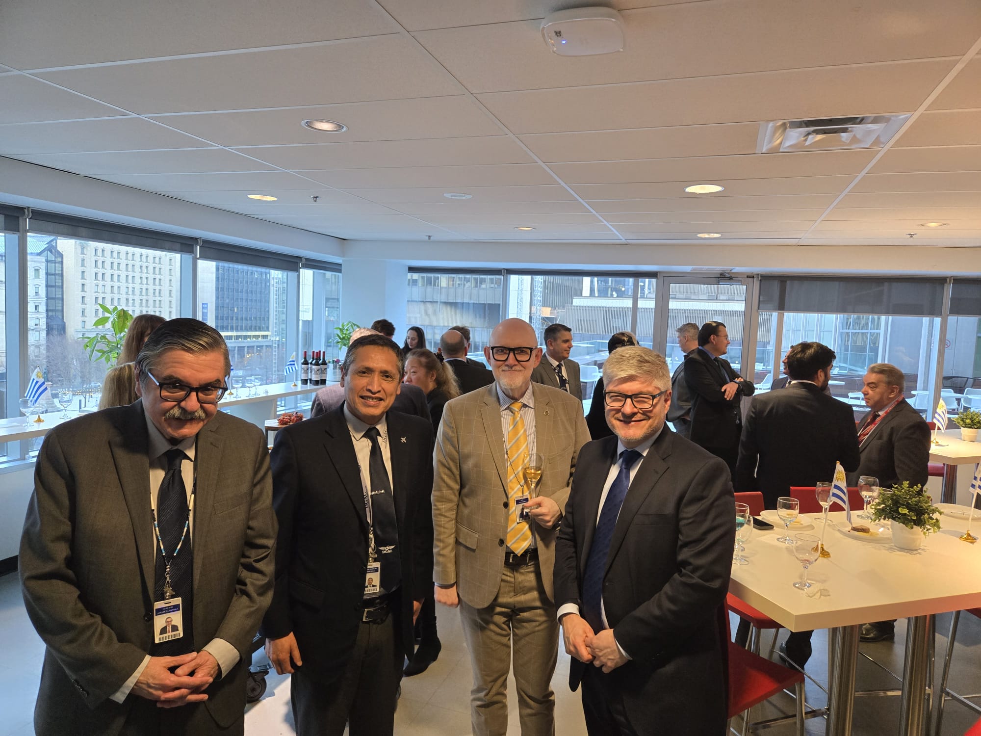 March 10, 2025, the Embassy of Uruguay in Canada and the Permanent Mission of Uruguay to ICAO hosted a tasting of Uruguayan wines on the occasion of the opening of the 234th session of the ICAO Council.