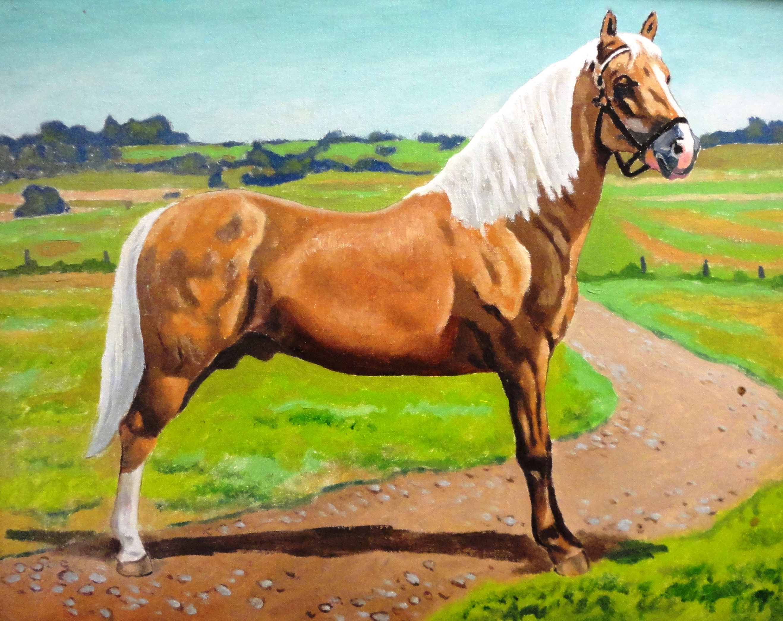Untitled, Horse, Oil on board