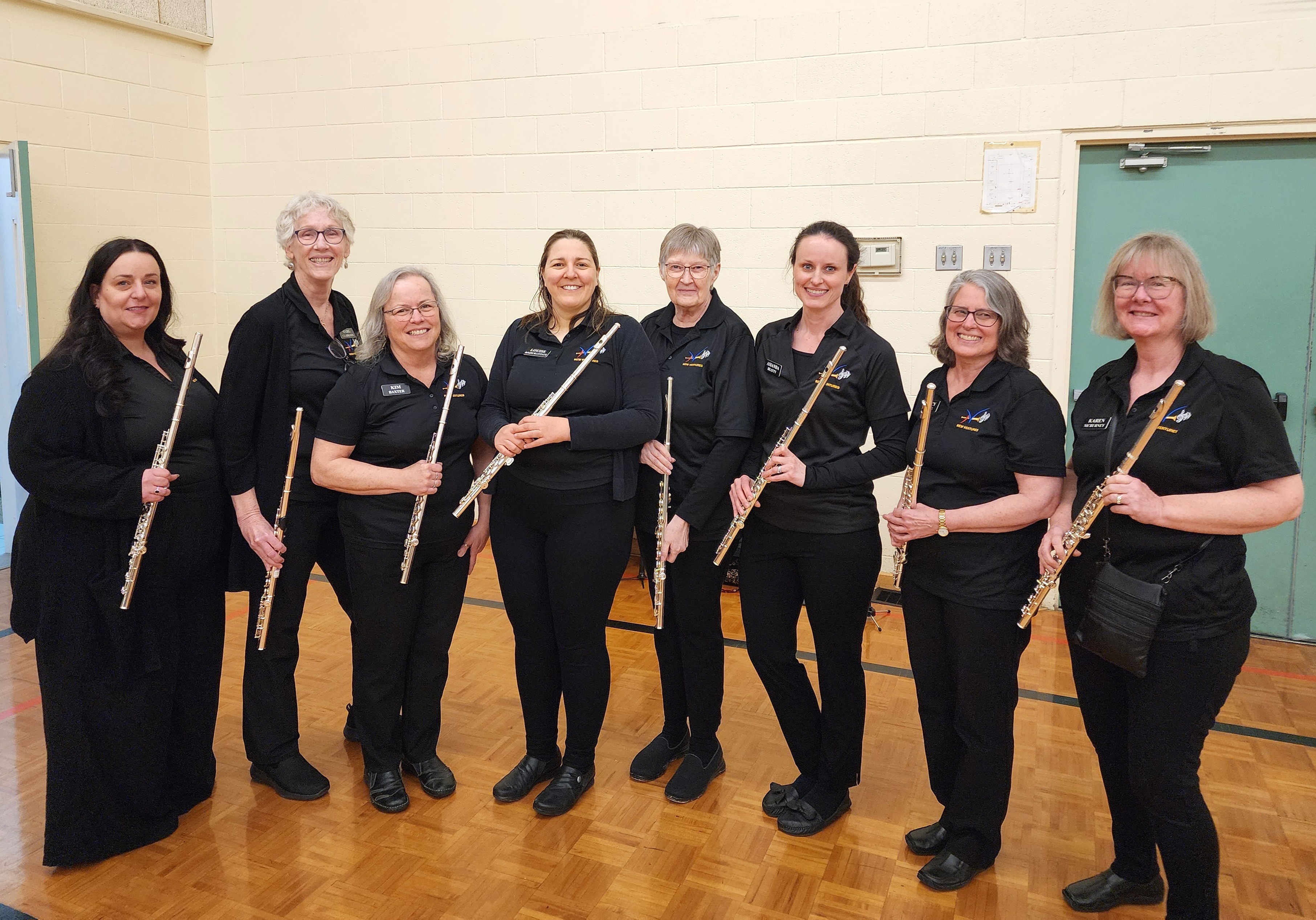 Flute  section of the New Ventures Band at FBC Baptist Church Cobourg Ontario April 2025