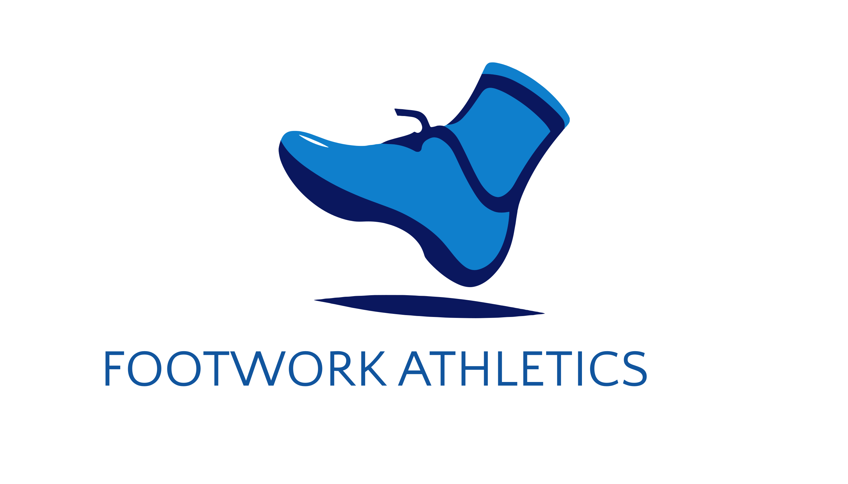 Logo of Footwork Athletics featuring a stylized blue athletic shoe above the company name.