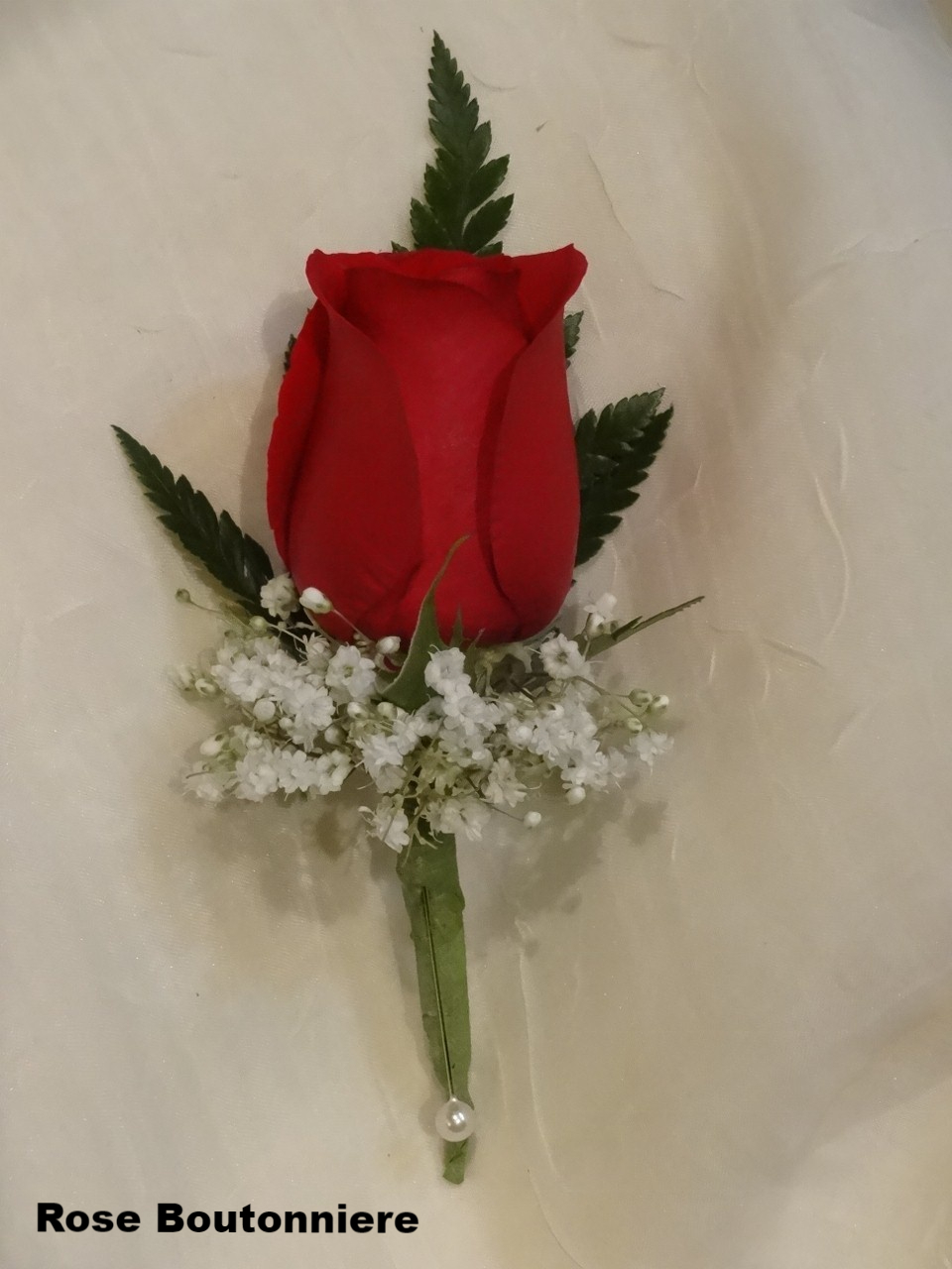 Red Rose Boutonniere $7.75