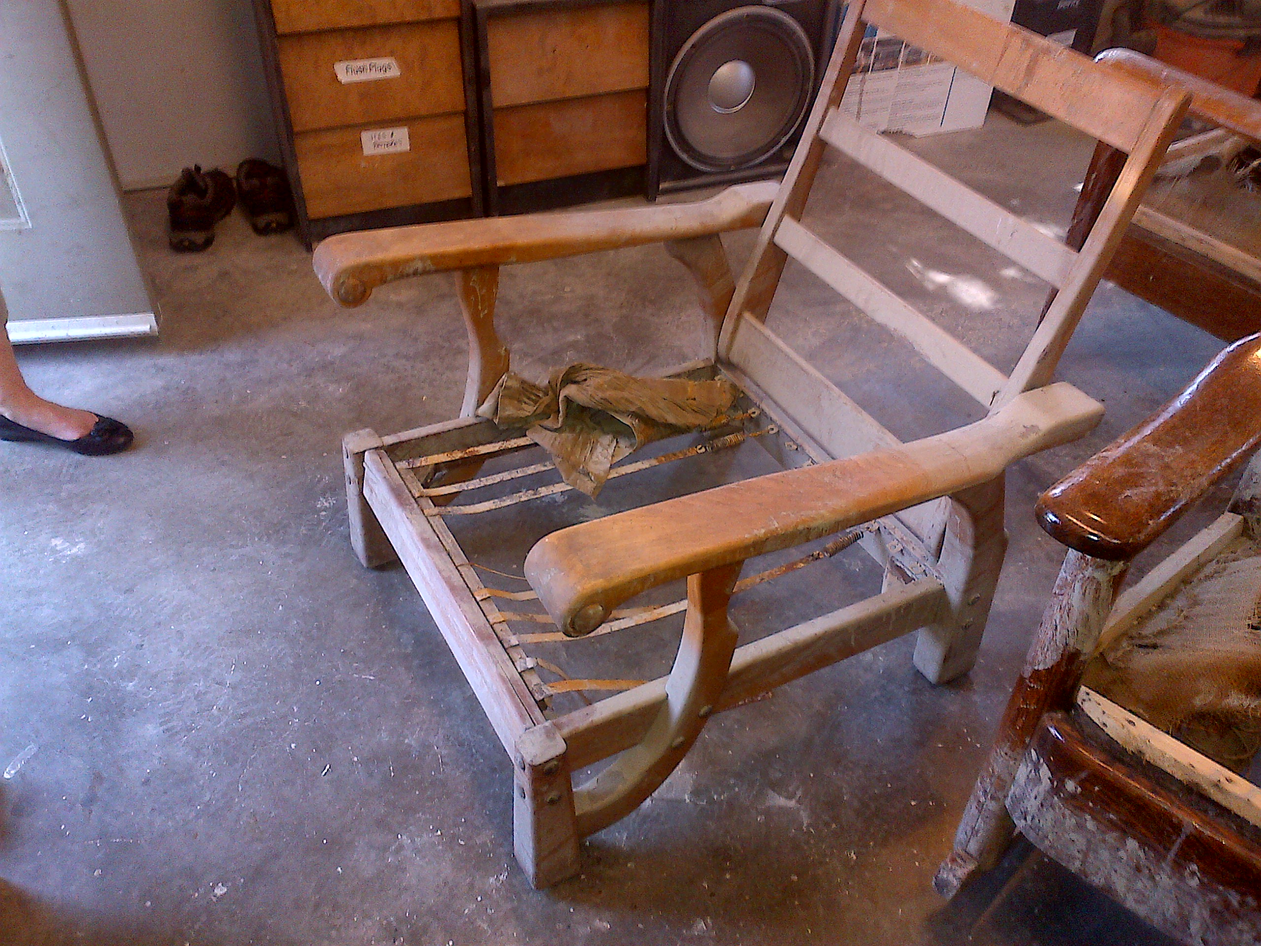 Brews antique arm chair