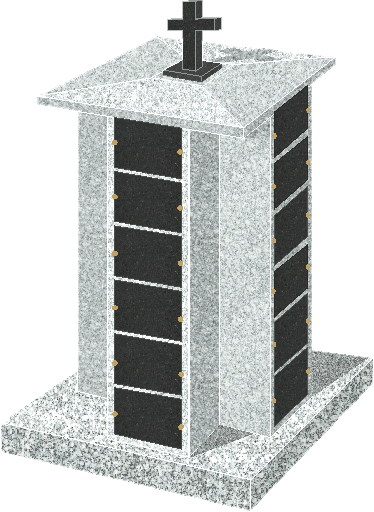 Columbarium 24 cases, 4 faces