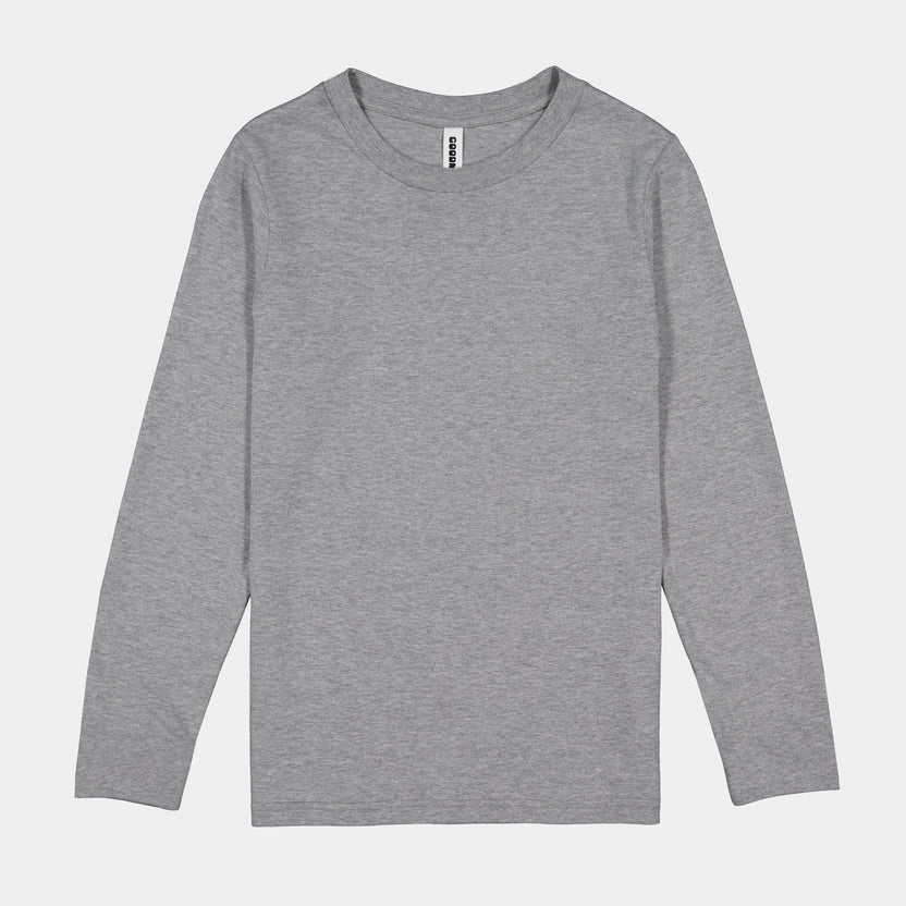 Basis L/S Tee - Grey Marle
