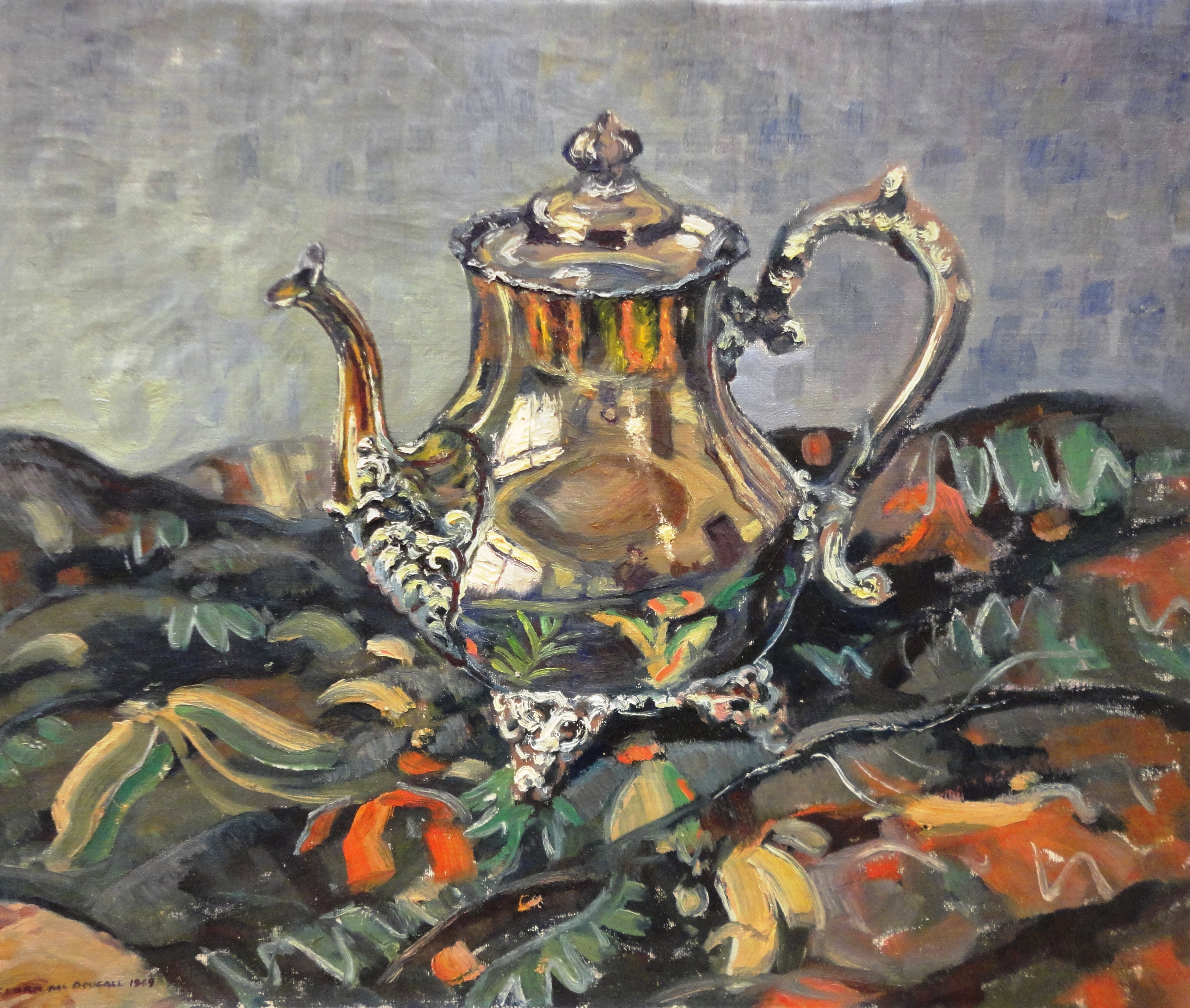 Stil life with Teapot, oil on canvas