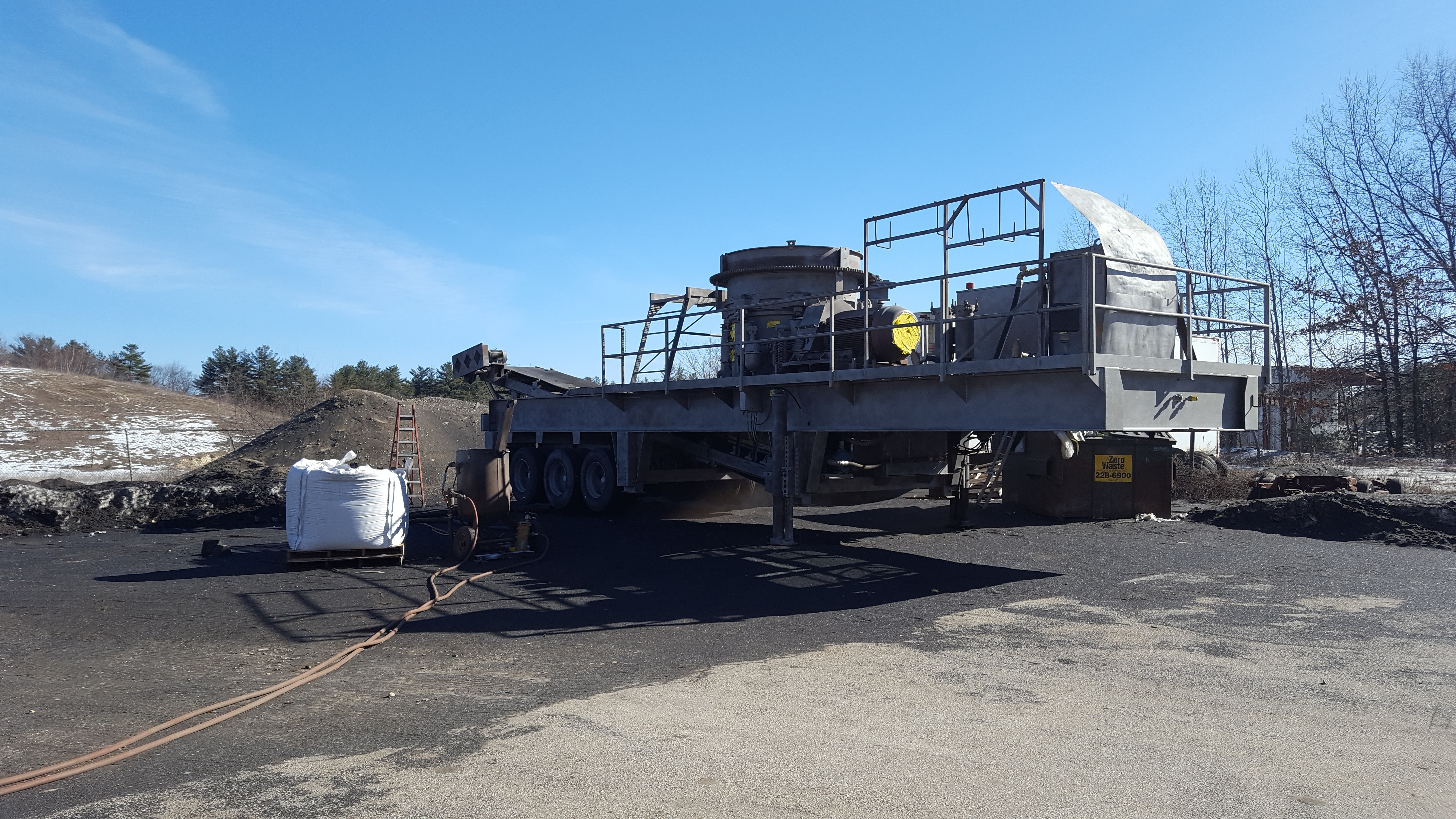 Sandblasting almost complete.