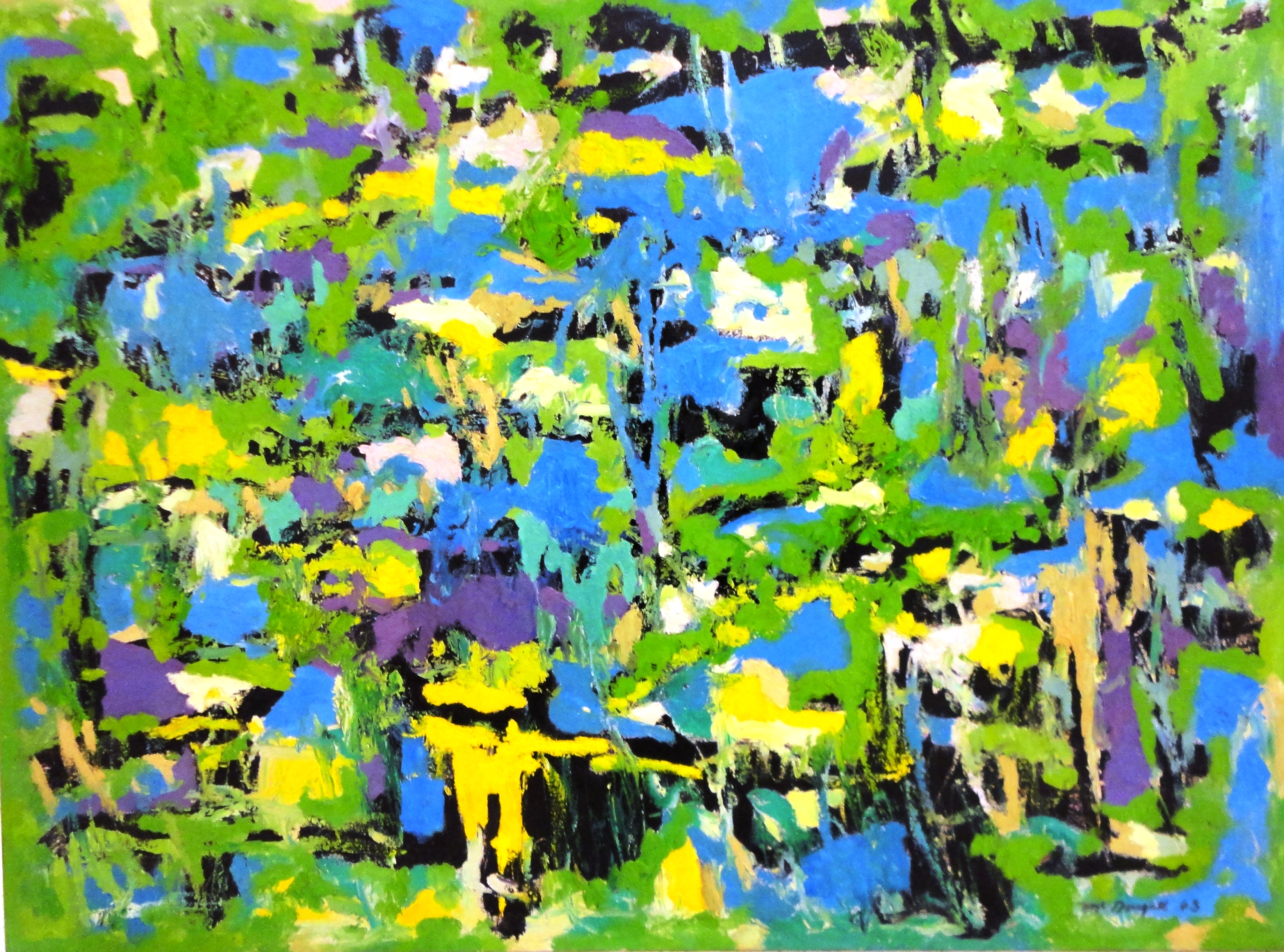 Untitled, Abstract, Oil on board