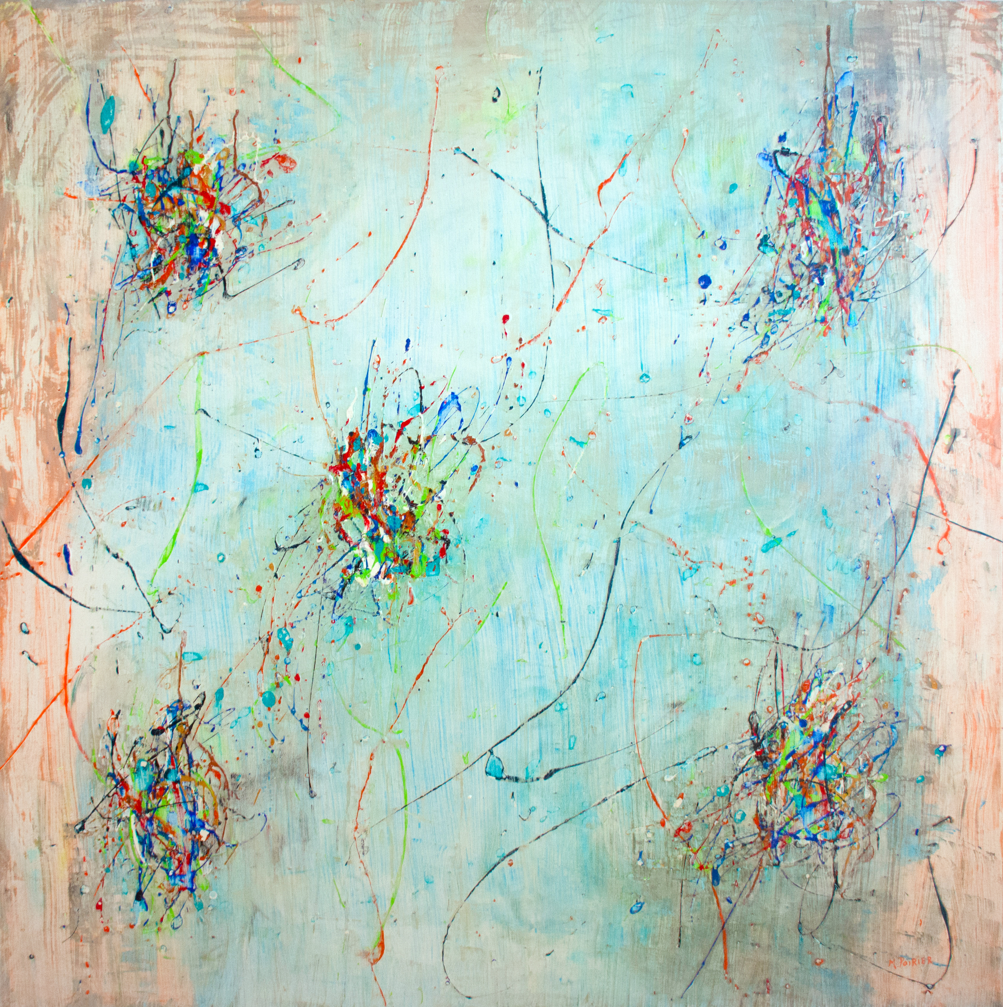 PARTICLES
48x48 inches, 122x122 centimeters