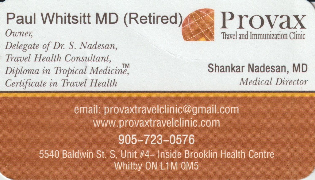 Provax Travel and Immunization Clinic - Whitby Location