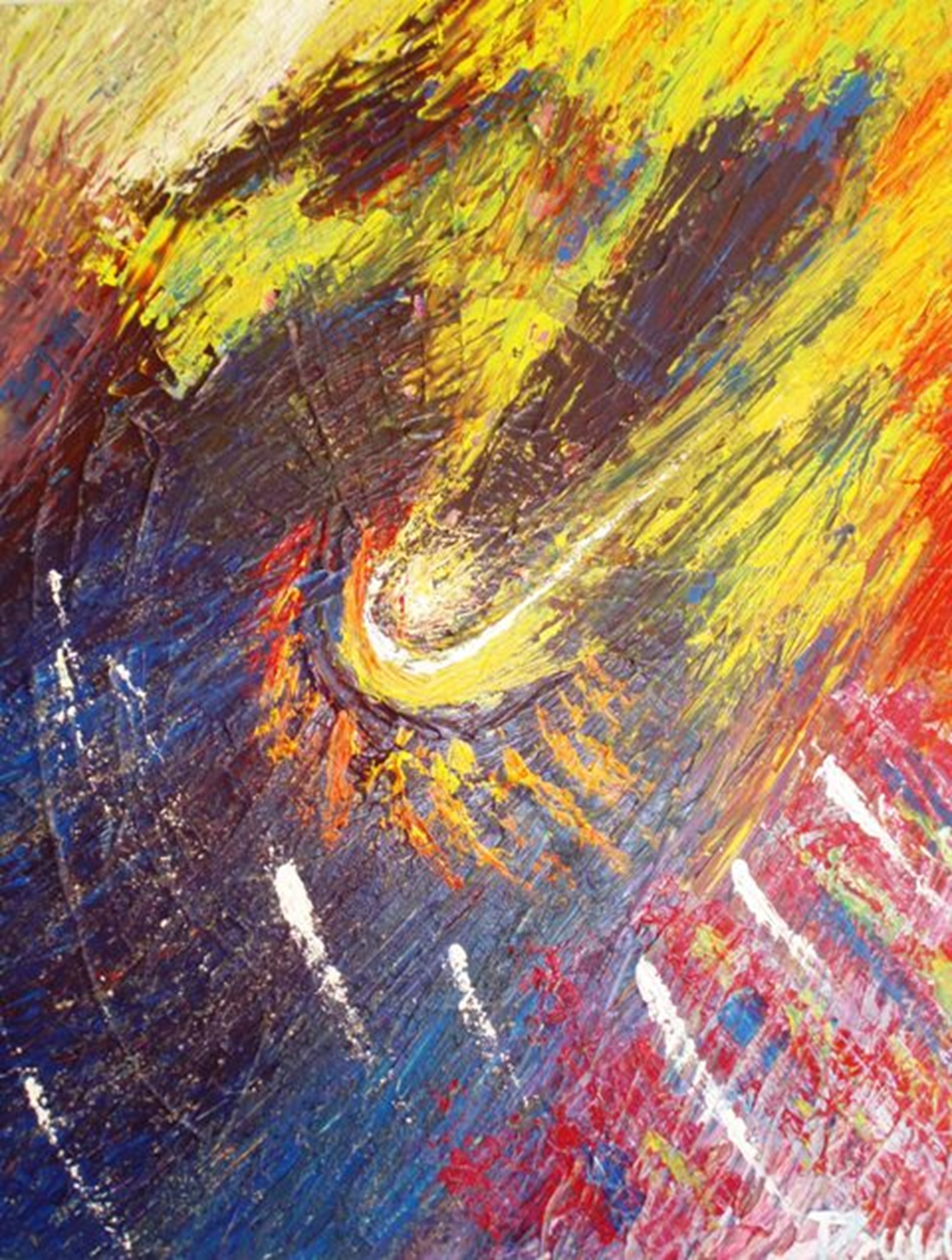 Touch, 28"X22", 2008, Acrylic on Canvas 