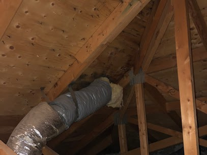 Some town homes vent their dryer through the attic and from to time time you should have venting inspection!!