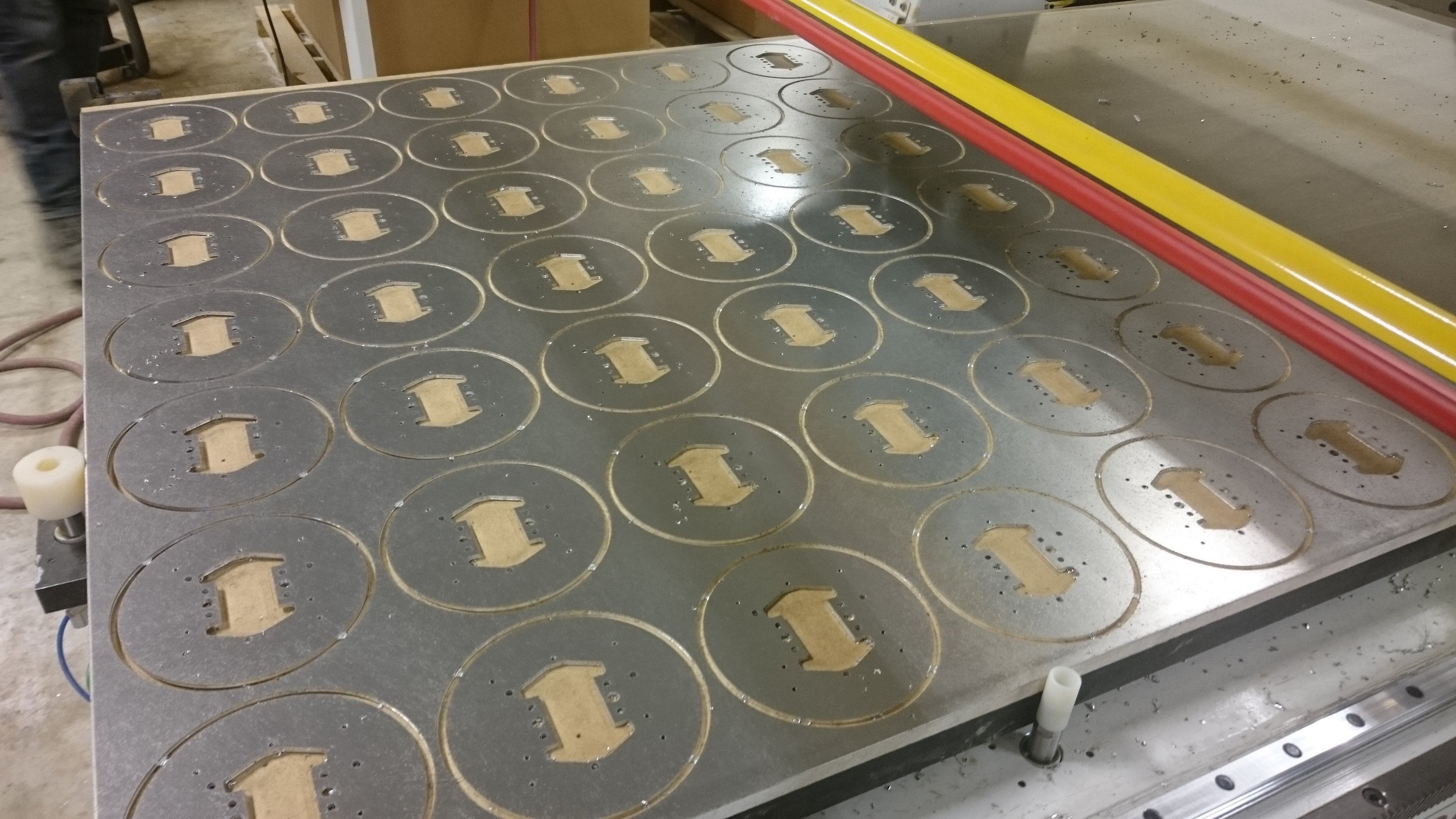 Nested Aluminum Sheets On M-Series CNC