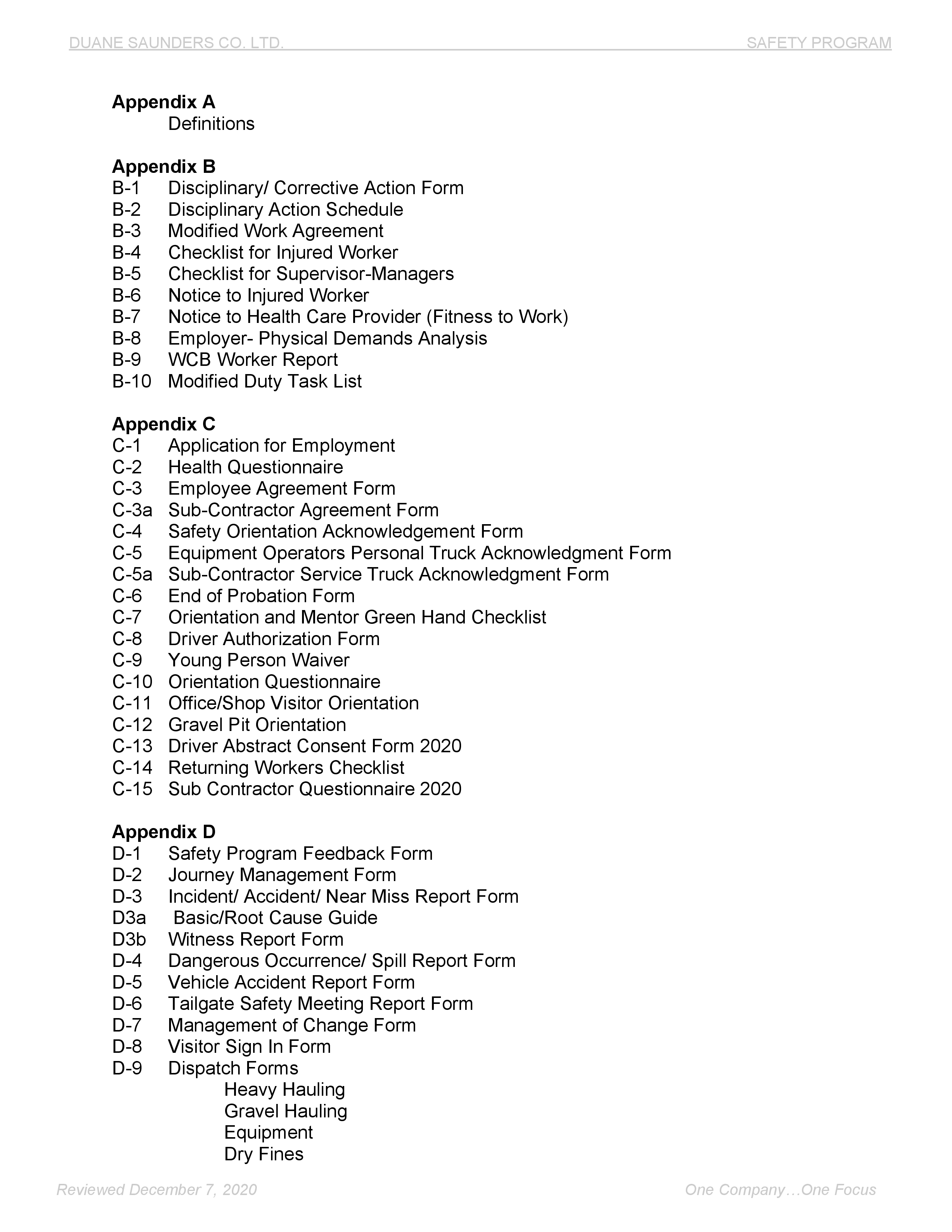 Page 7 - Saunders safety policy