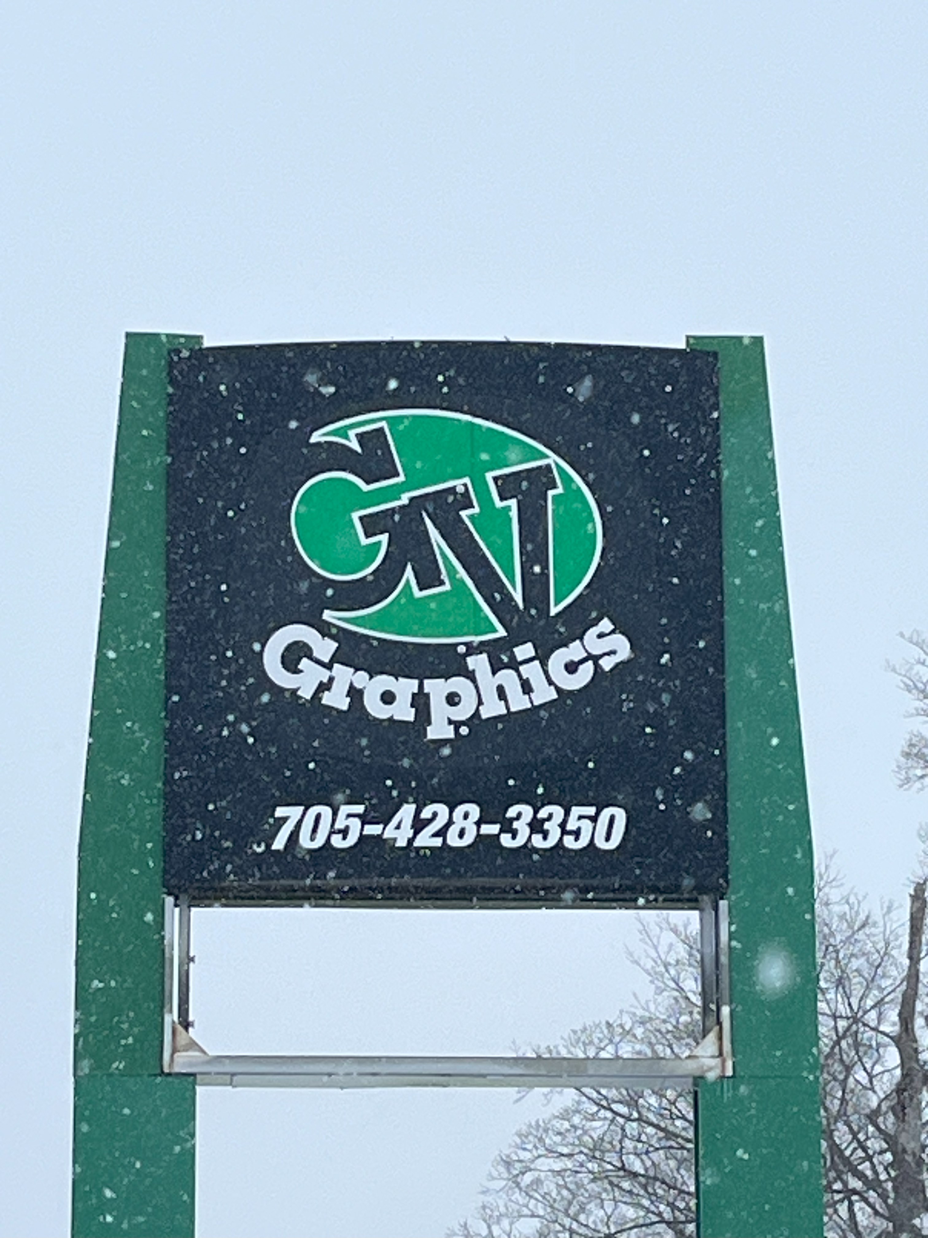 Greenview Graphics printed metal sign. 