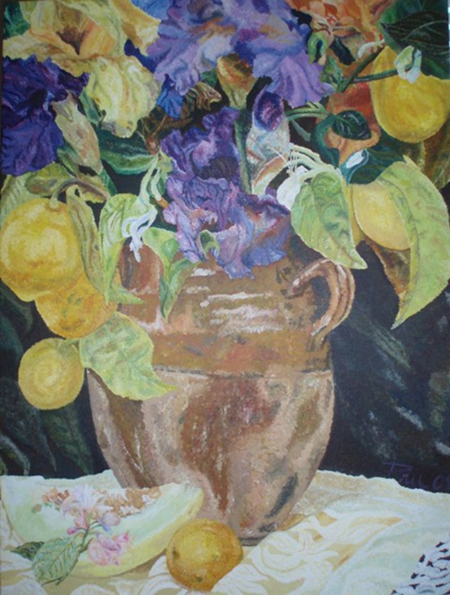 Tuscany Still Life,  48"X36" Acrylic on Canvas,  2008,