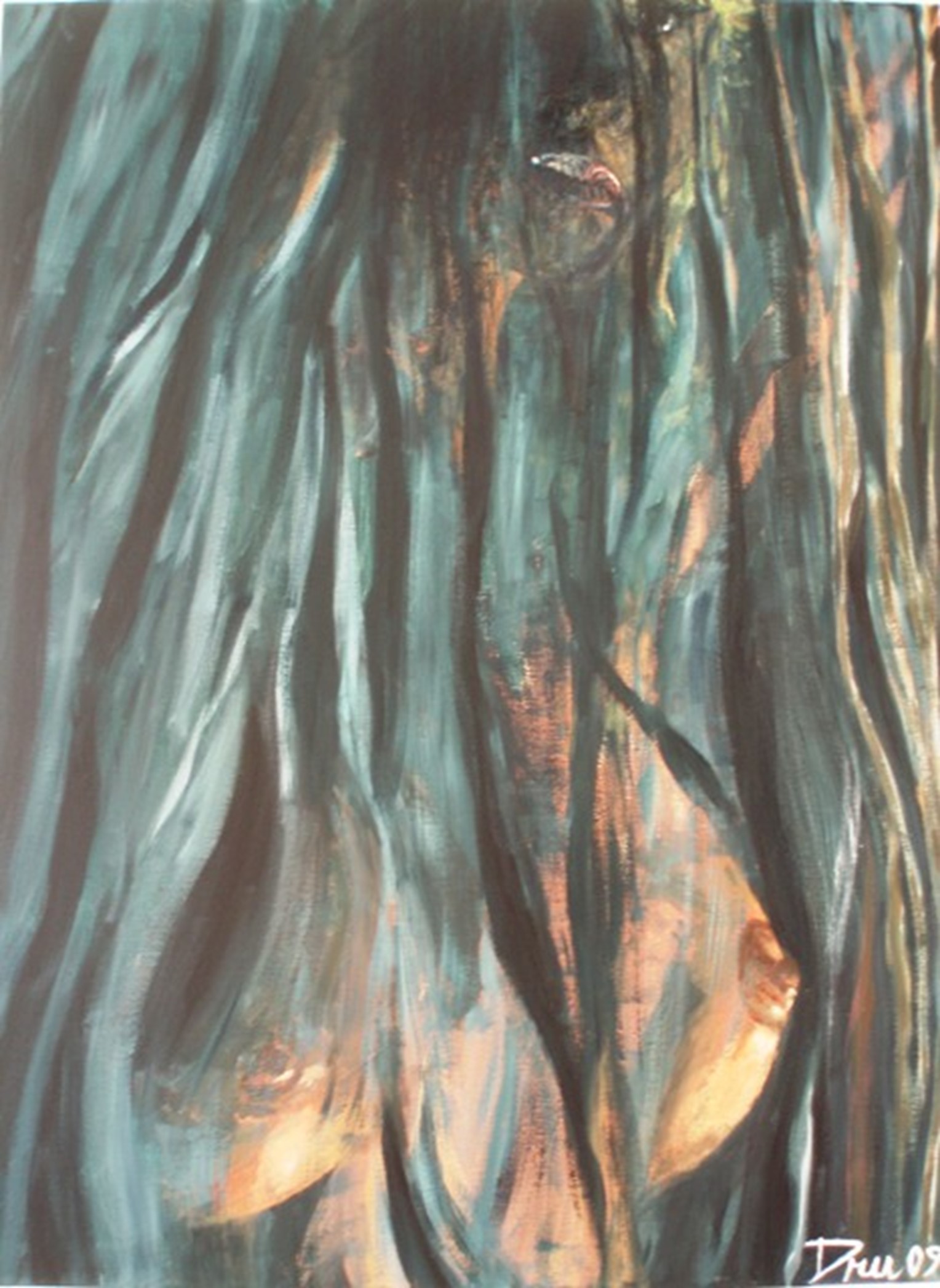 Veil op.2, 40"X30", 2009, Acrylic on Canvas, , 