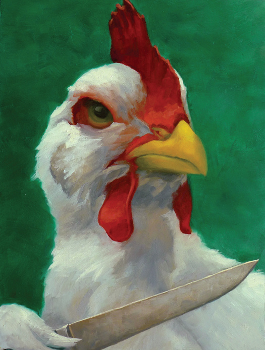 Who's Chicken Now?
12" x 16" / sold
oil on birch panel