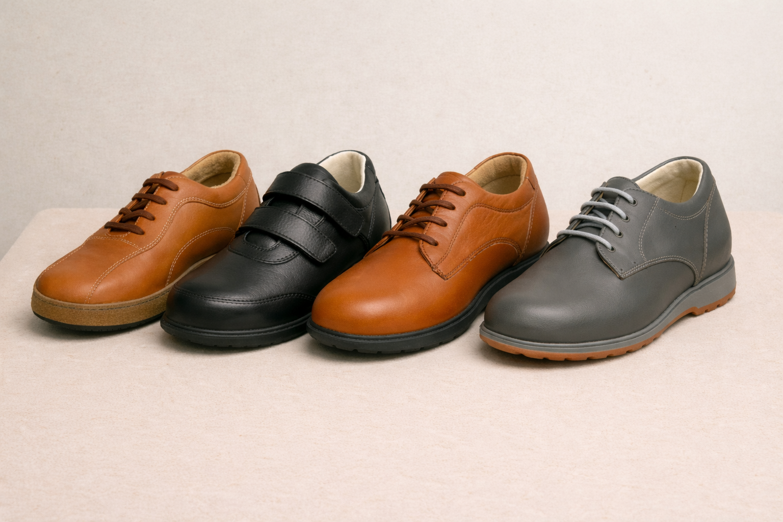 Close-up of stylish blue and orange high-top sneakers on a snowy surface.