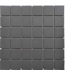 Cali Black 2" square unglazed