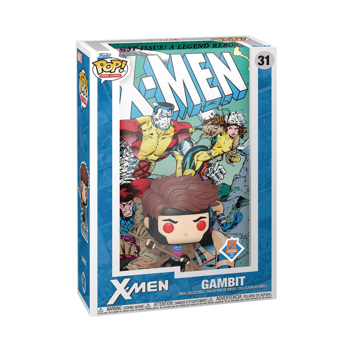 FCBD 2024 POP COMIC COVER MARVEL X-MEN 1 GAMBIT PX VIN FIG