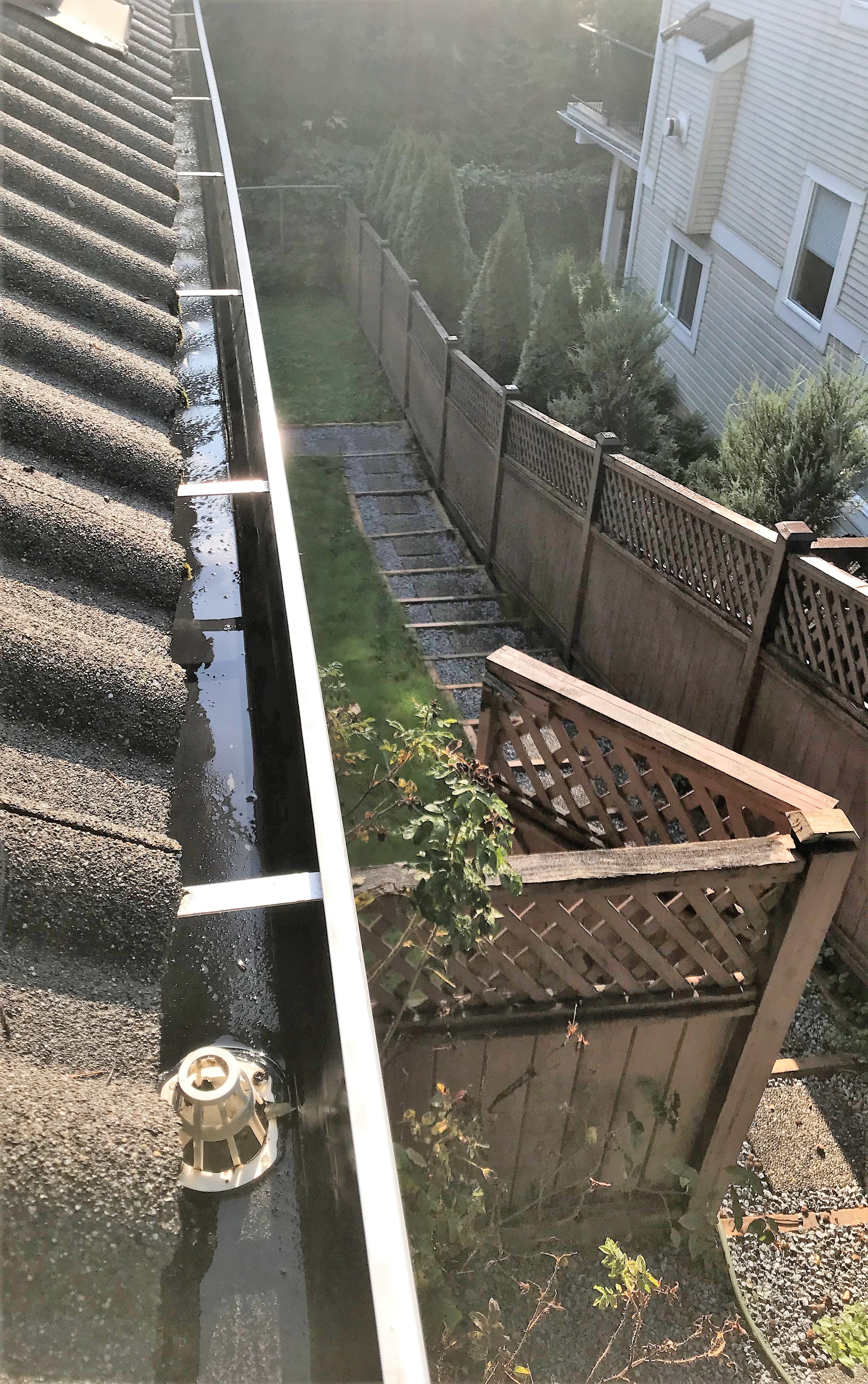 After gutters have been cleaned