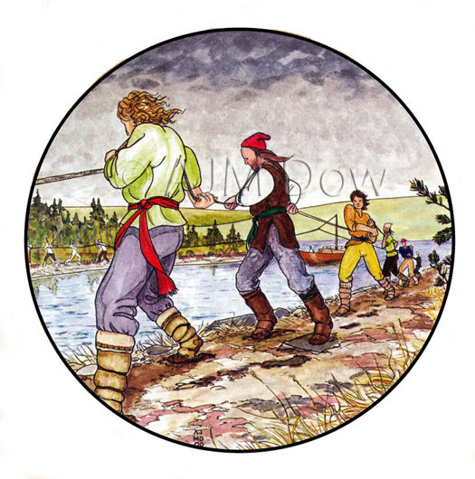 Hauling the Keelboats (“Exploring the Fur Trade Routes of North America”, Published by Heartland Associates Inc. 
 Winnipeg, Manitoba, (ISBN 1-896150-04-7)