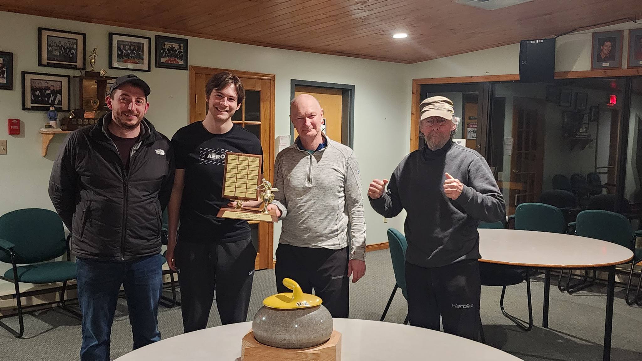 Monday Night Mens Champions (LtoR): Tyler Butler, Sam Godine, Peter Wade and Peter Murphy