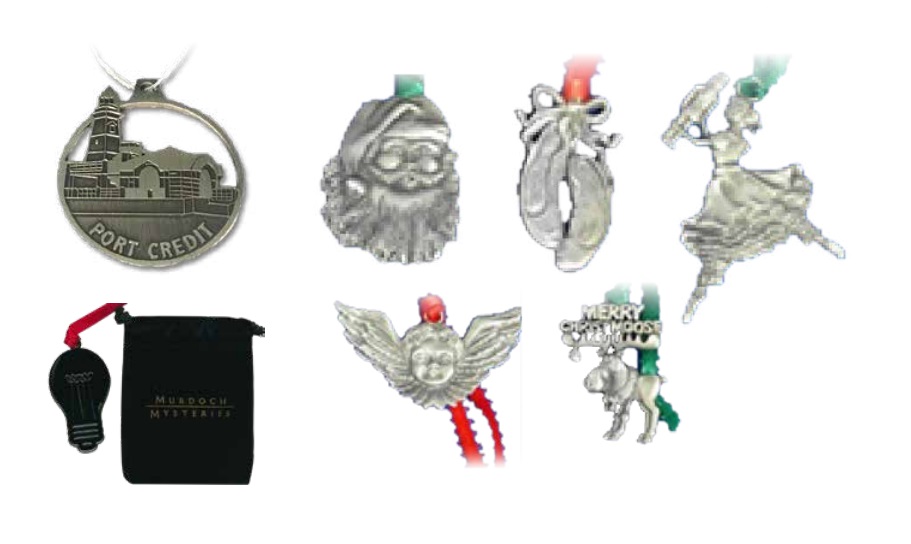 ORNAMENTS – PEWTER - COMPLETELY CUSTOMIZED & STOCK DESIGN 