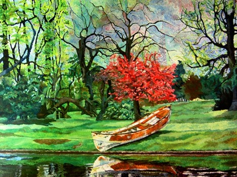 Paris Op.2, Dru, 2005, Acrylic on Canvas, 36"X48"., France