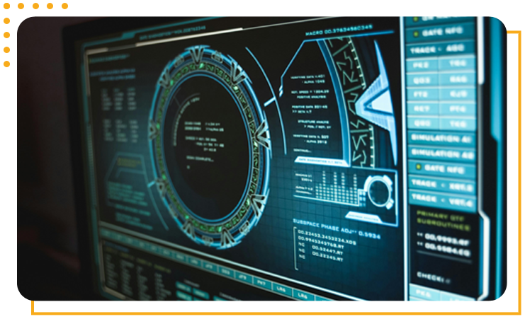 Security system on a screen Security system on a screen