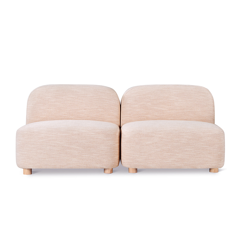 circuit modular 2pc armless sofa