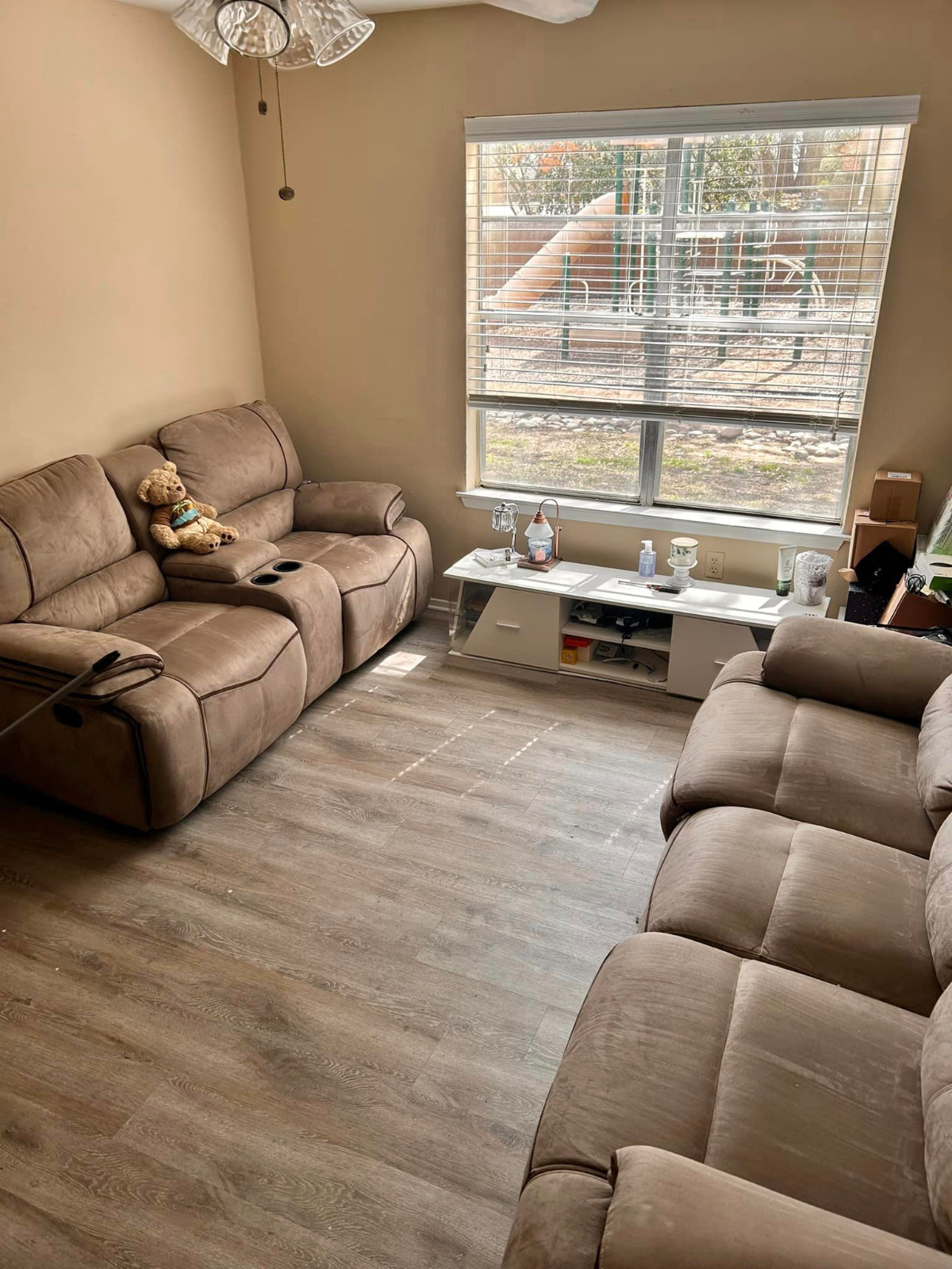 After Neglected Cleaning Of Living Room