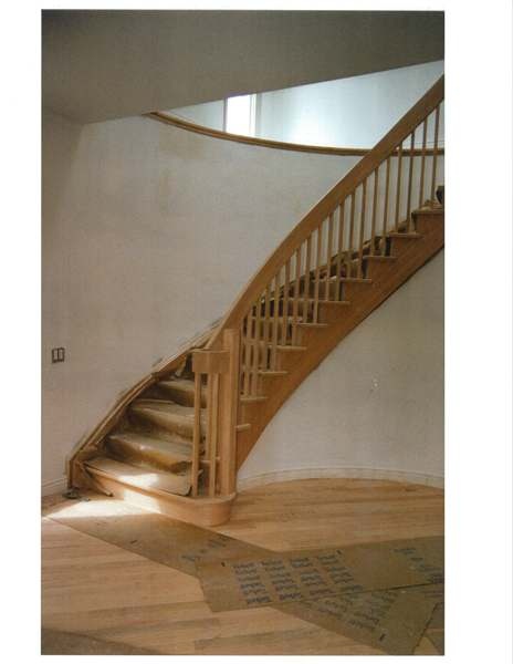 Circular  oak stair