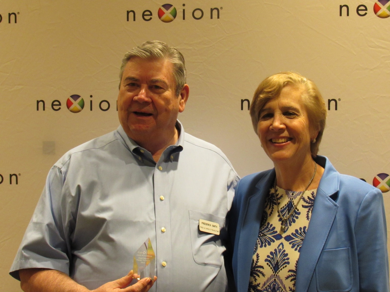 Picture shows Fred Smith, Circle of Excellence Award, and Nexion President, Jackie Friedman Picture shows Fred Smith, Circle of Excellence Award, and Nexion President, Jackie Friedman
