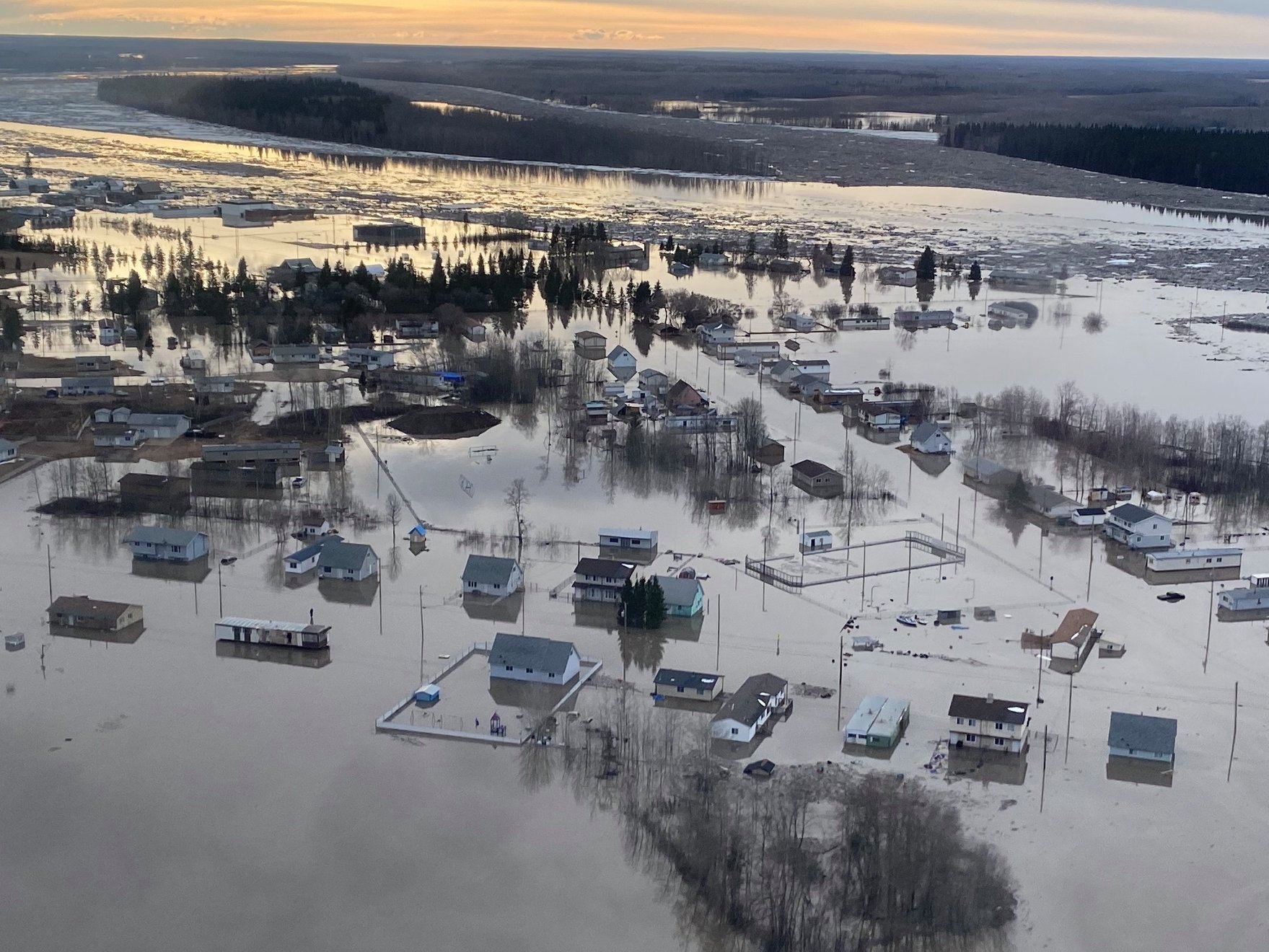 Boreal housing flooded in 2020 