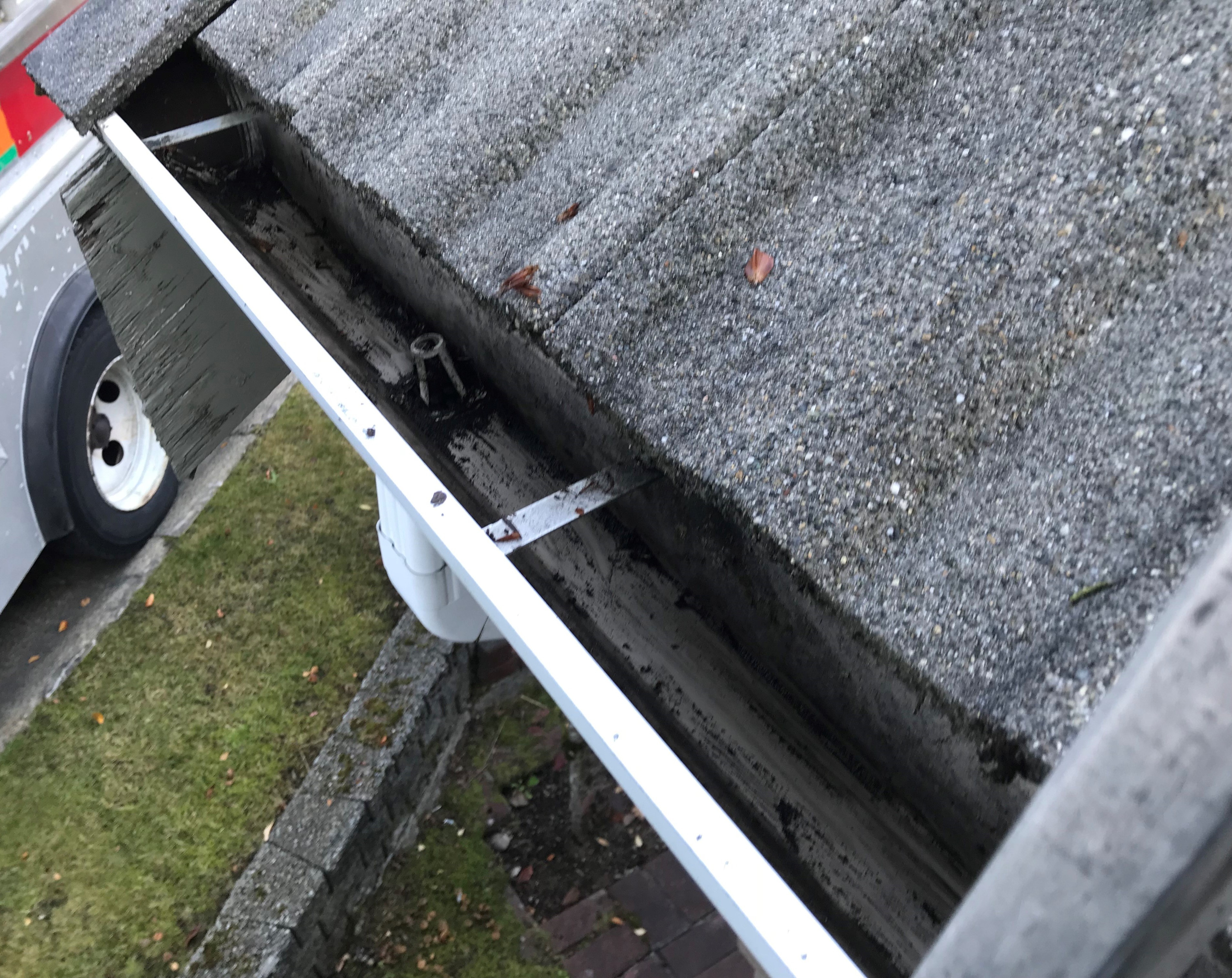 after gutter has been cleaned