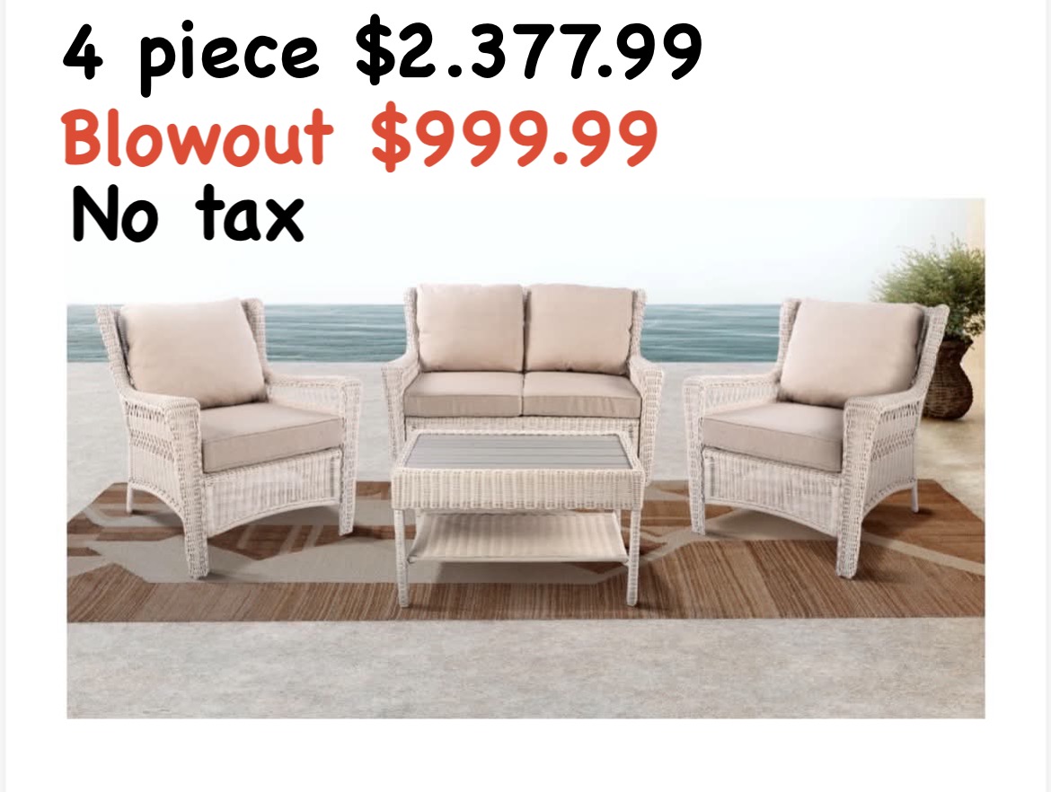 197 Park Meadow 4 Piece
Regular $2377.99
Blowout $999.99 no tax