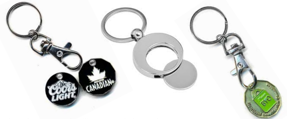 SHOPPING CART COIN KEY CHAIN – QUARTER, LOONIE & COMBO!