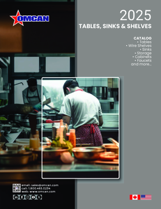 OMCAN commercial tables, sinks, shelves & more
