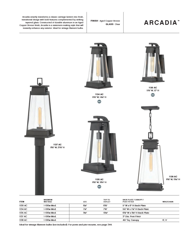 534 Arcadia Collection
Available in Aged Copper
Starting at
Regular Price $379.99
On Sale $342.99