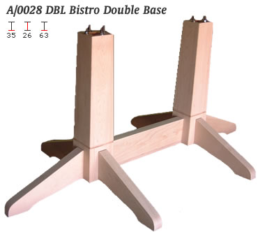 A0028 Bistro Double Pedestal