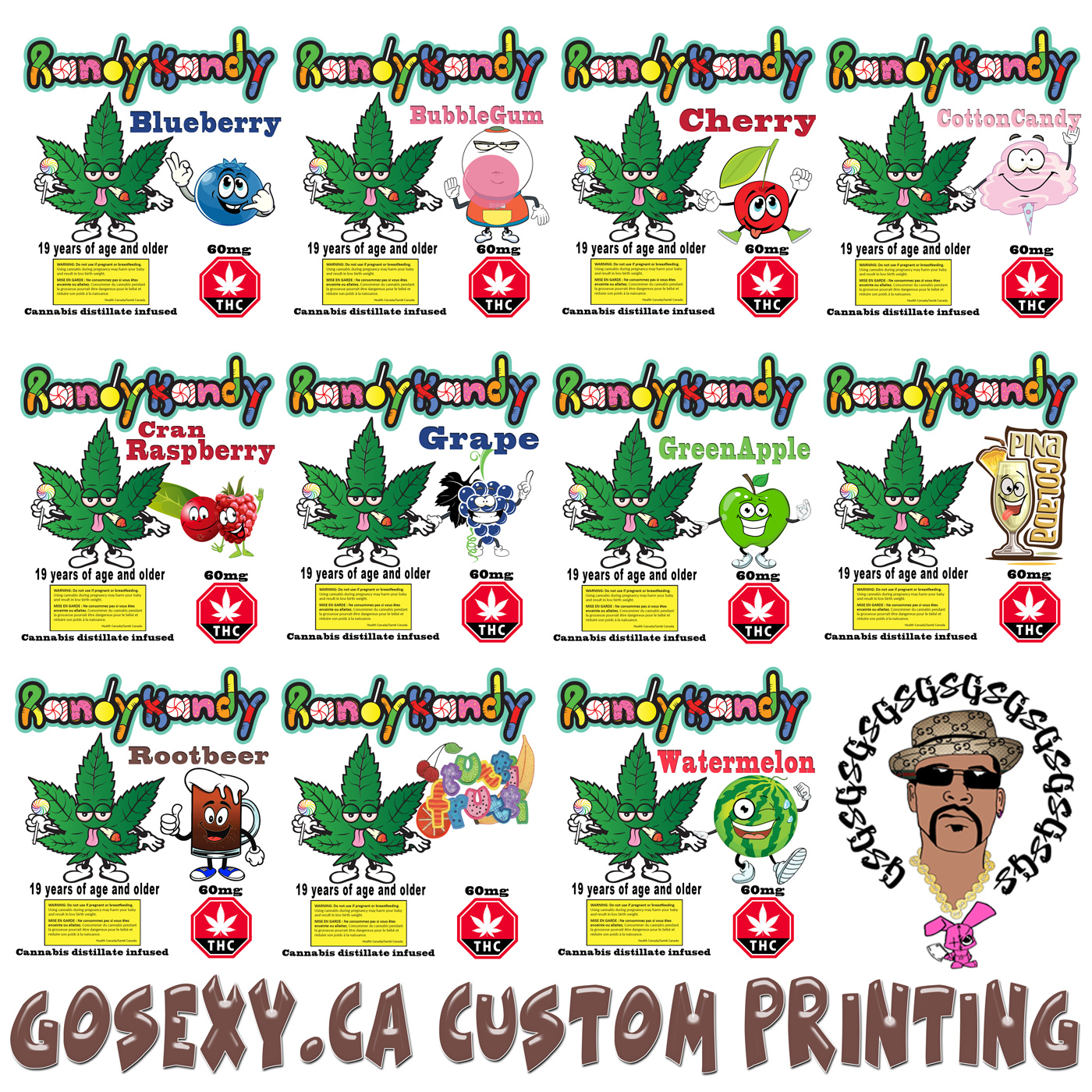 Hat & Apparel Printing, Contour Media Graphics and Custom Vectored illustration GoSexyCA