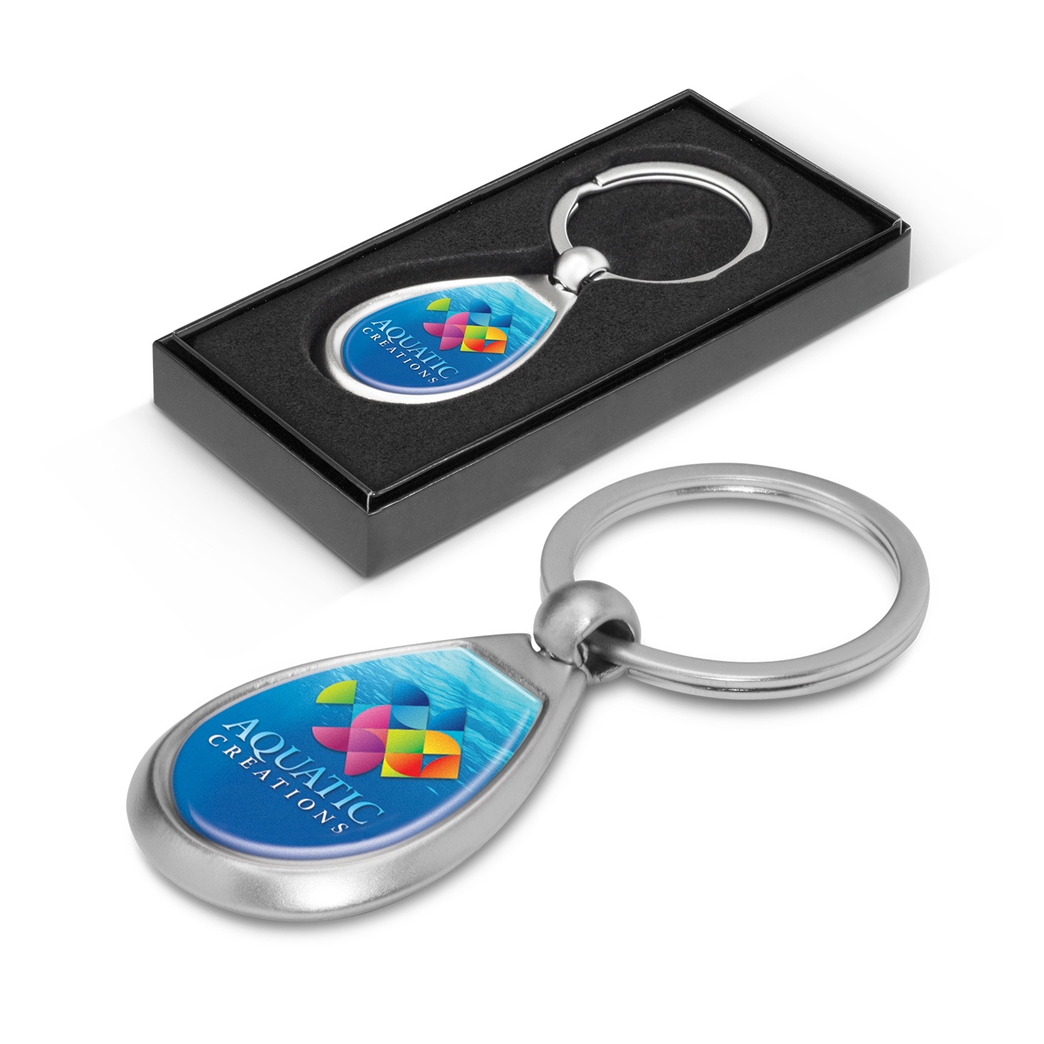 Drop Metal Key Ring 100324